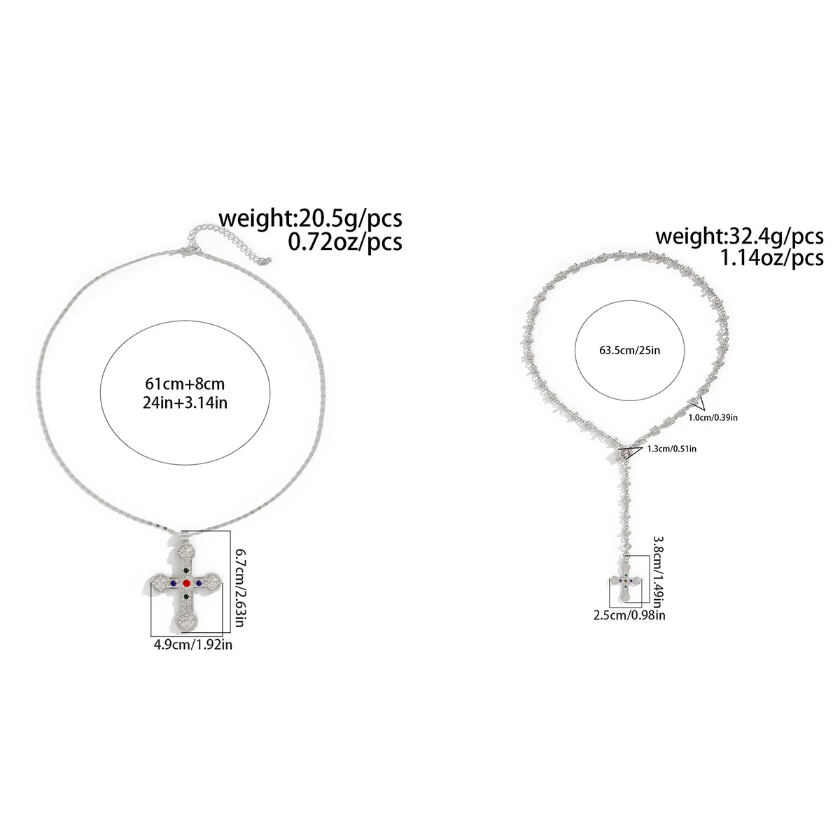 Trinity Cross Earrings