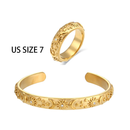 Sunburst Gold Ring