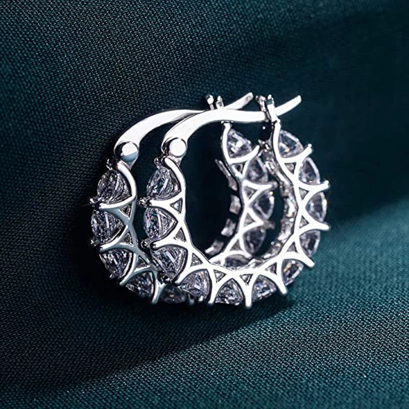 Diamond Sun Hoops