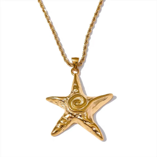 Starfish Spiral Necklace