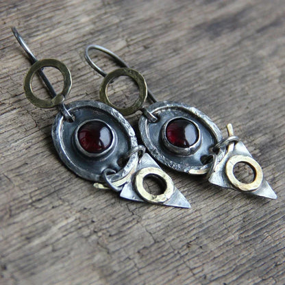 Violet Marble Earrings