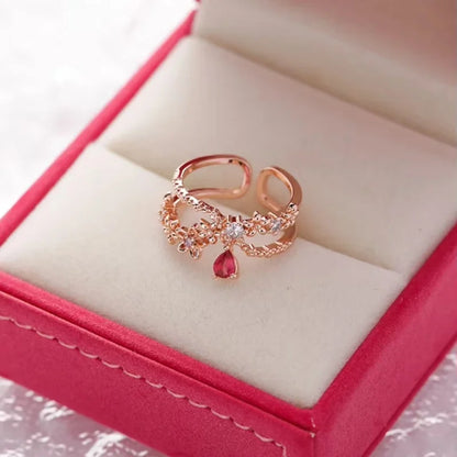 Floral Open Ring