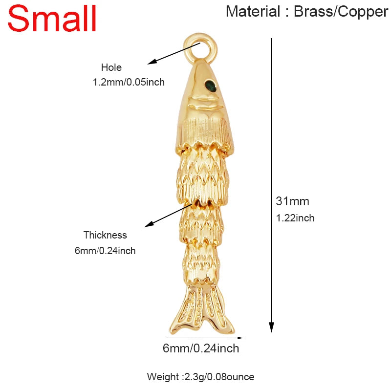 Golden Fish Charm
