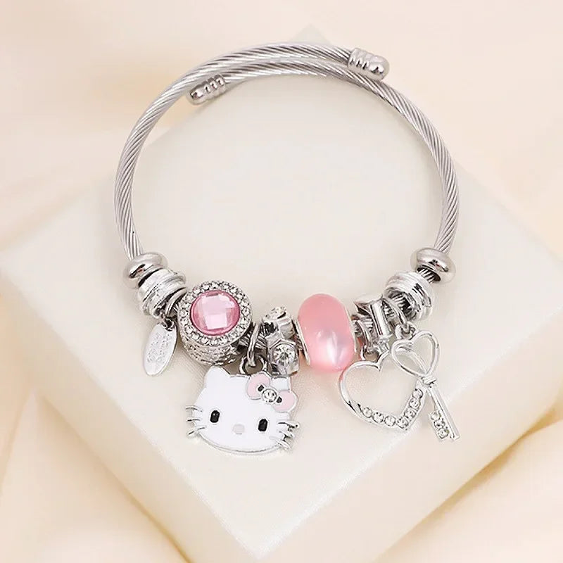 Pink Kitty Bracelet