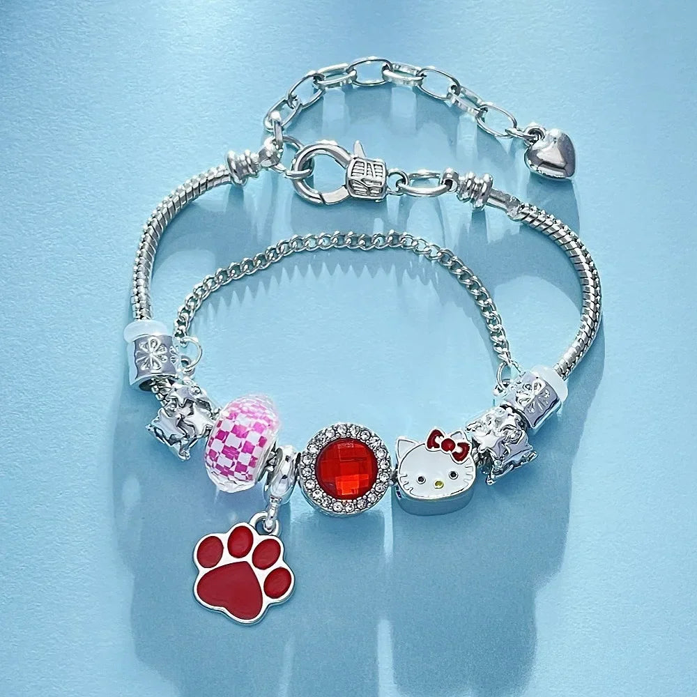Pink Kitty Bracelet