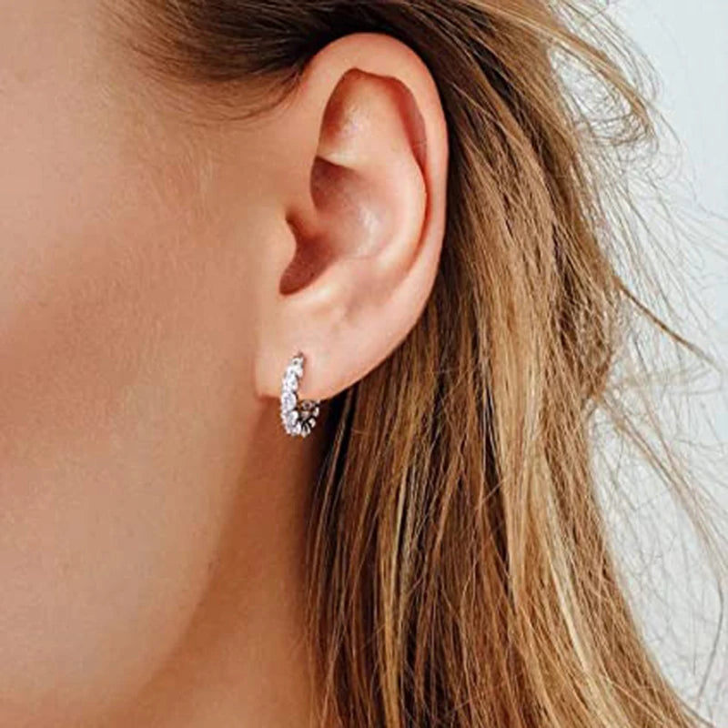Diamond Sun Hoops