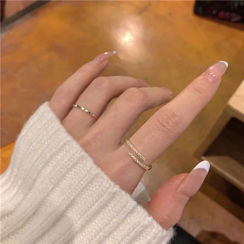 Crystal Open Ring