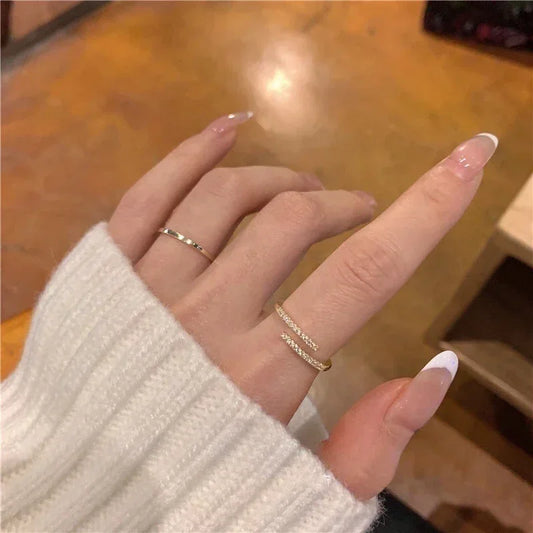Crystal Open Ring