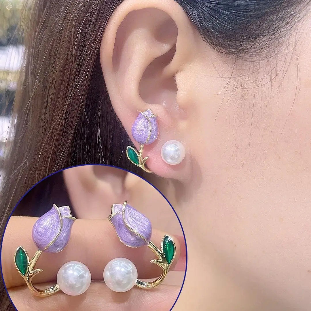 Emerald Butterfly Earrings
