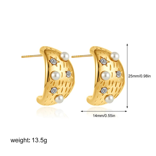 Aelina Pearl Earrings