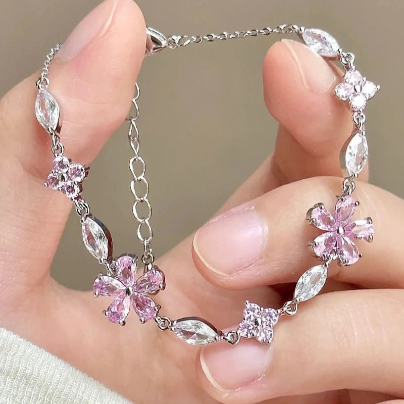 Sakura Crystal Necklace