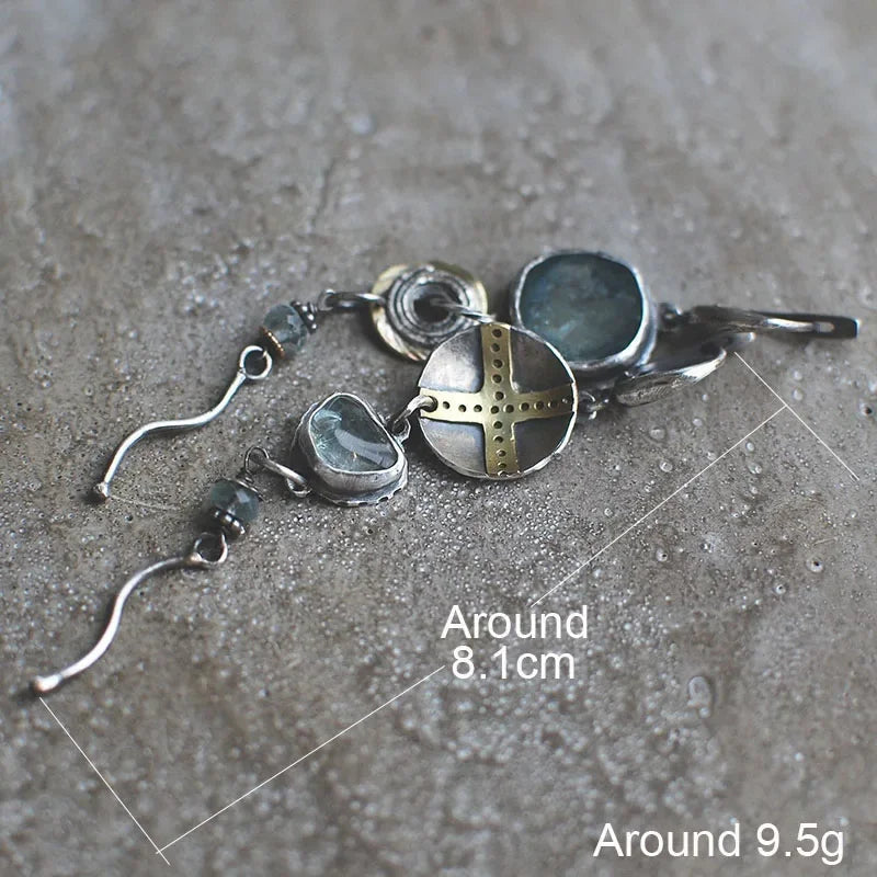 Violet Marble Earrings