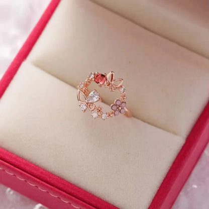 Bow Crystal Ring