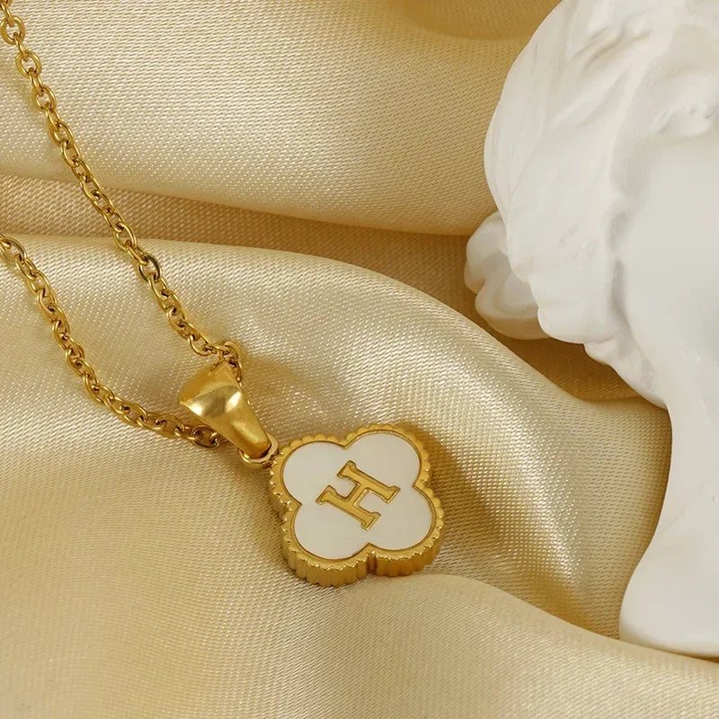 Clover Initial Necklace