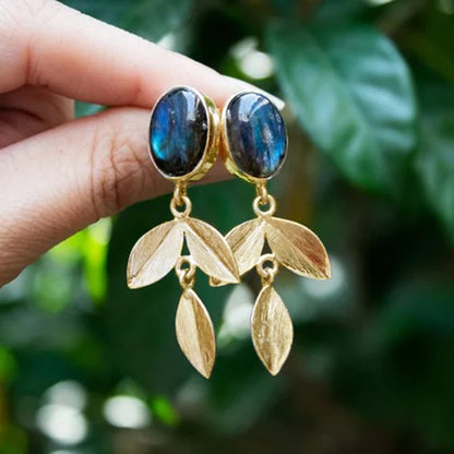 Violet Marble Earrings