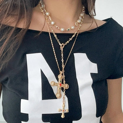 Daisy Pearl Necklace