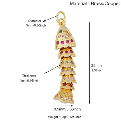 Golden Fish Charm