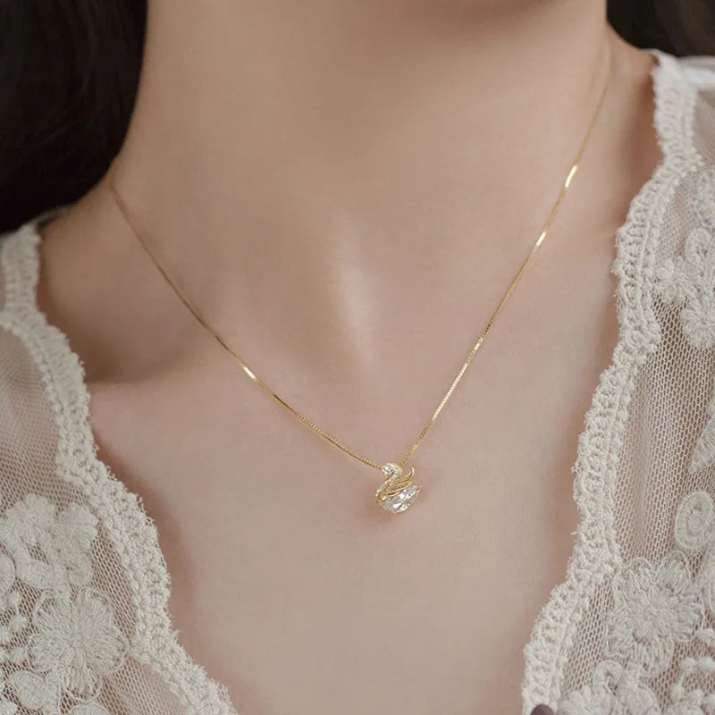 Swan Crystal Necklace