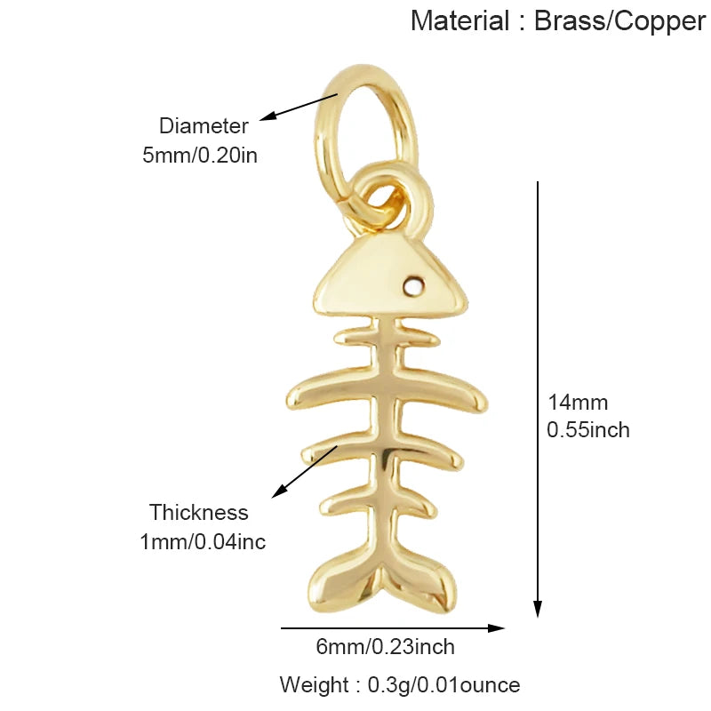 Golden Fish Charm