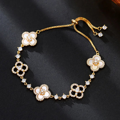 Sakura Clover Bracelet