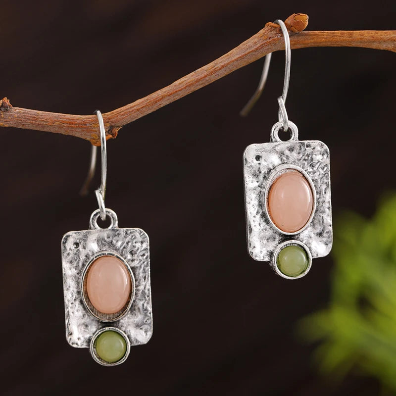 Violet Marble Earrings