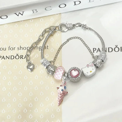 Pink Kitty Bracelet