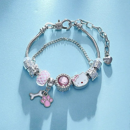 Pink Kitty Bracelet