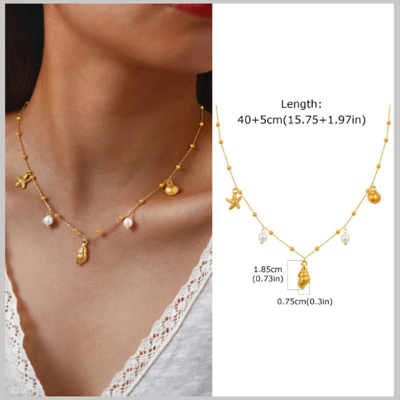 Ocean Pearl Necklace