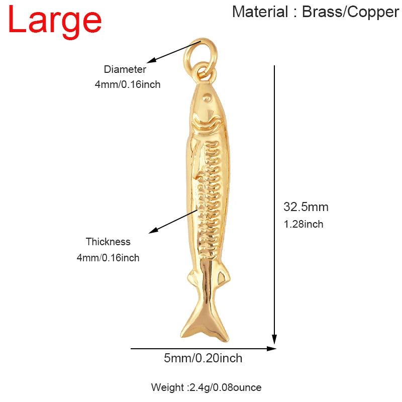 Golden Fish Charm