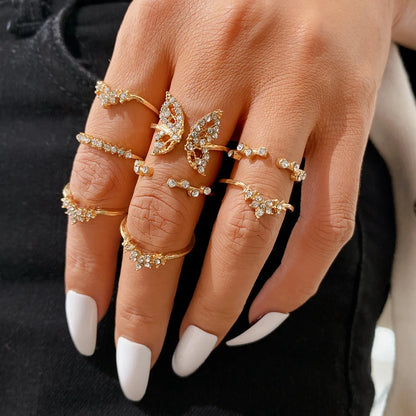 Silver Minimal Ring Set