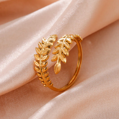 Skyrim Stainless Steel Women Rings Geometric Heart Aesthetic Adjustable Open Finger Ring Fashion Party Jewelry Gifts Wholesale