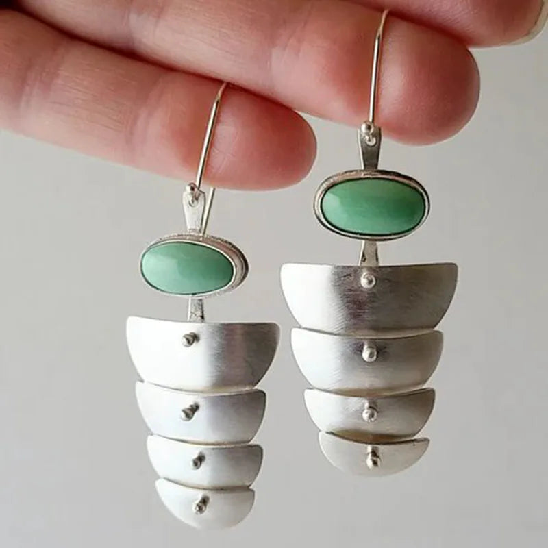 Violet Marble Earrings