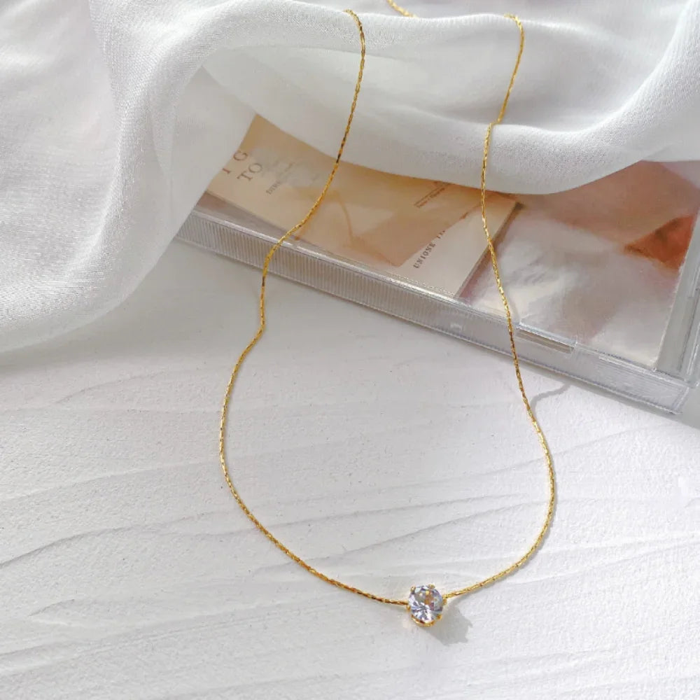 Solitaire Spark Necklace