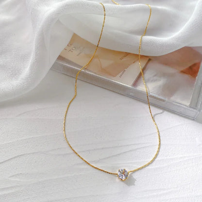 Solitaire Spark Necklace