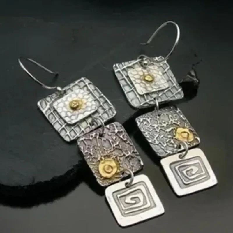 Violet Marble Earrings