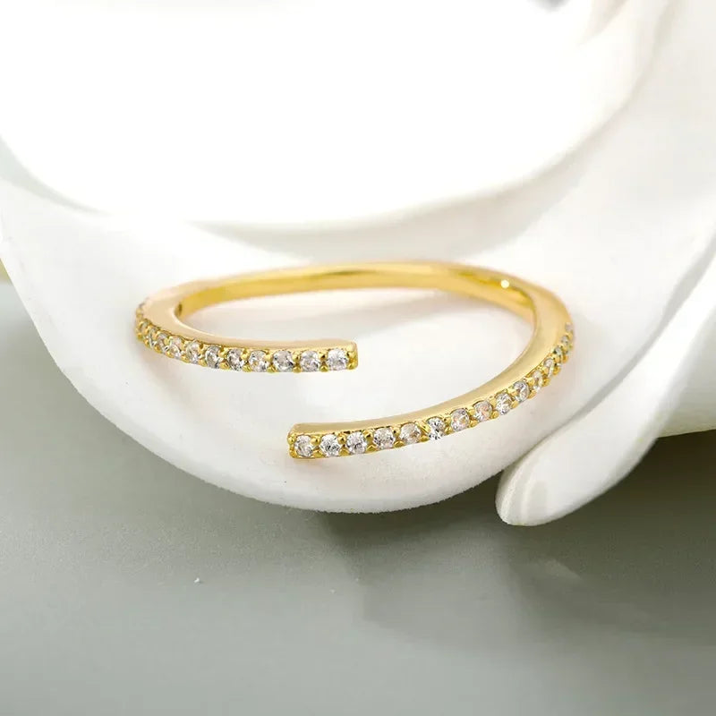 Crystal Open Ring