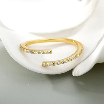 Crystal Open Ring
