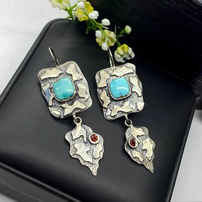 Violet Marble Earrings