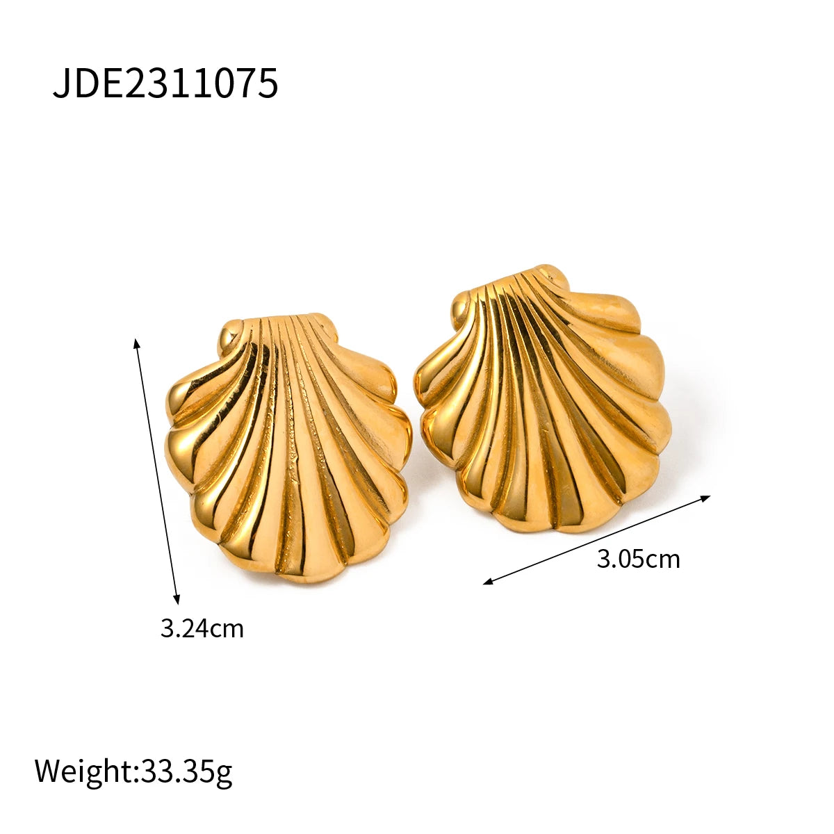 Golden Shell Earrings