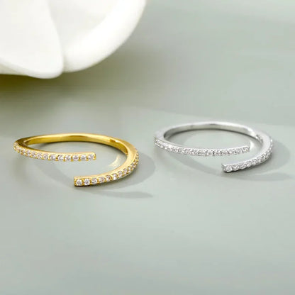 Crystal Open Ring