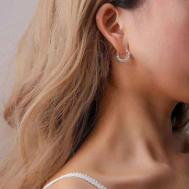 Diamond Sun Hoops