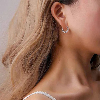 Diamond Sun Hoops