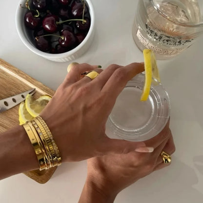 Stardust Gold Bangle