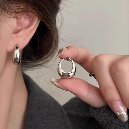 Silver Bubble Hoops