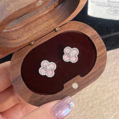 Blush Flower Studs