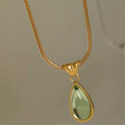 Emerald Drop Necklace