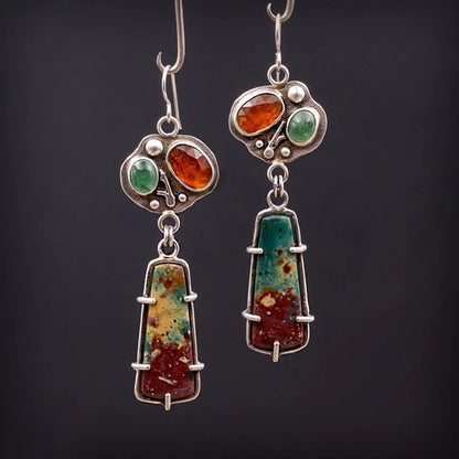 Violet Marble Earrings