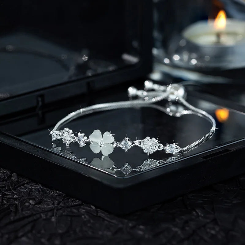 Clover Crystal Bracelet
