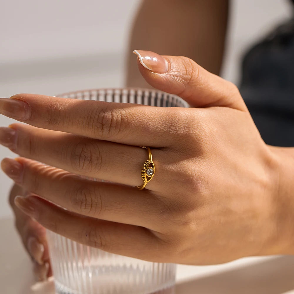 Golden Eye Ring