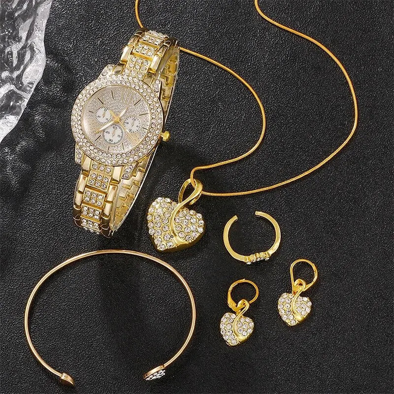 Royal Crystal Heart Set